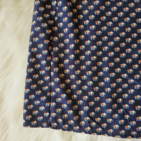 Anthropologie Tulle Elephant Print Tie Front Top - Picture 10 of 14